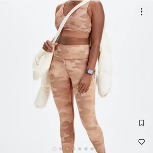 Fabletics power hold camo leggings sz. M